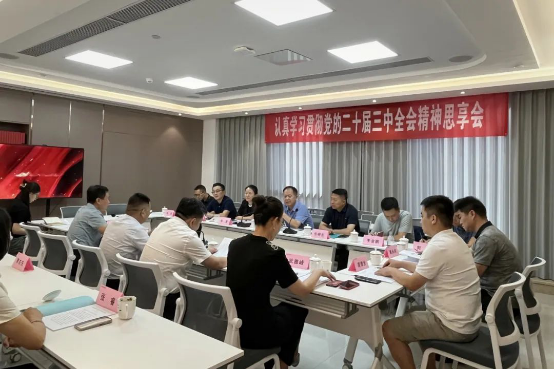 衛明喜參加機關第二、七支部學習貫徹黨的二十屆三中全會精神思享會